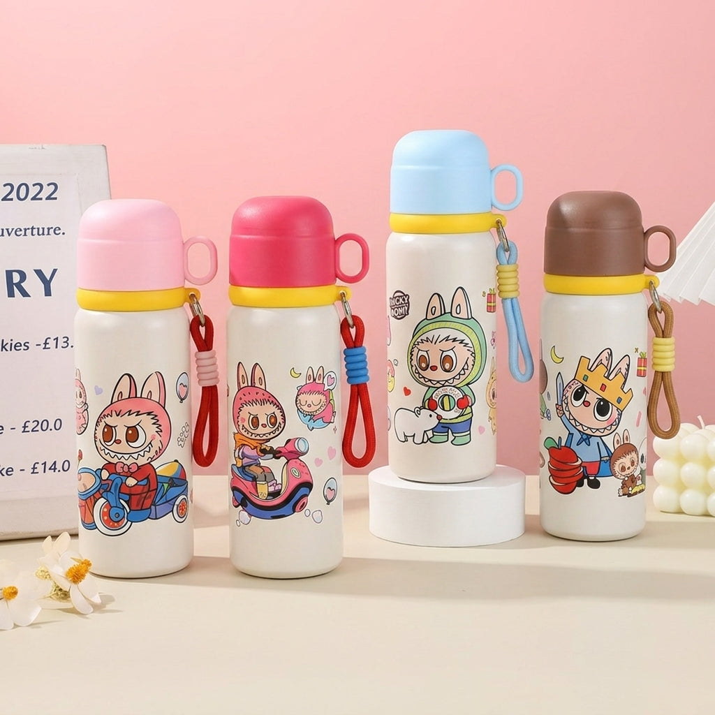 Cute 550ml Portable Labubu Stainless Steel Insulated Bottle / Vacuum Bottle Sri Lanka