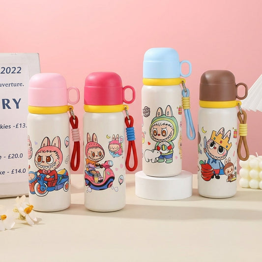 Cute 550ml Portable Labubu Stainless Steel Insulated Bottle / Vacuum Bottle Sri Lanka
