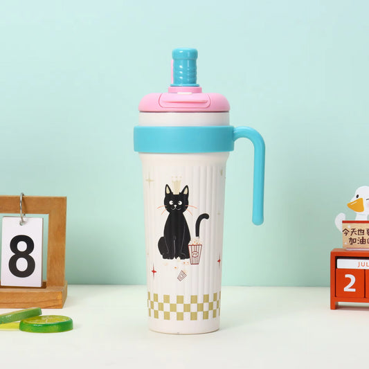 Cute 750ml Cartoon Premium Stainless Steel 316 Insulated Thermal Vacuum Cup Tumbler Sri Lanka