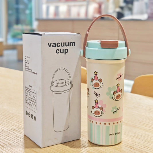 Cute Portable 600 ml Stainless Steel Insulated Thermal Vacuum Cup Tumbler Sri Lanka
