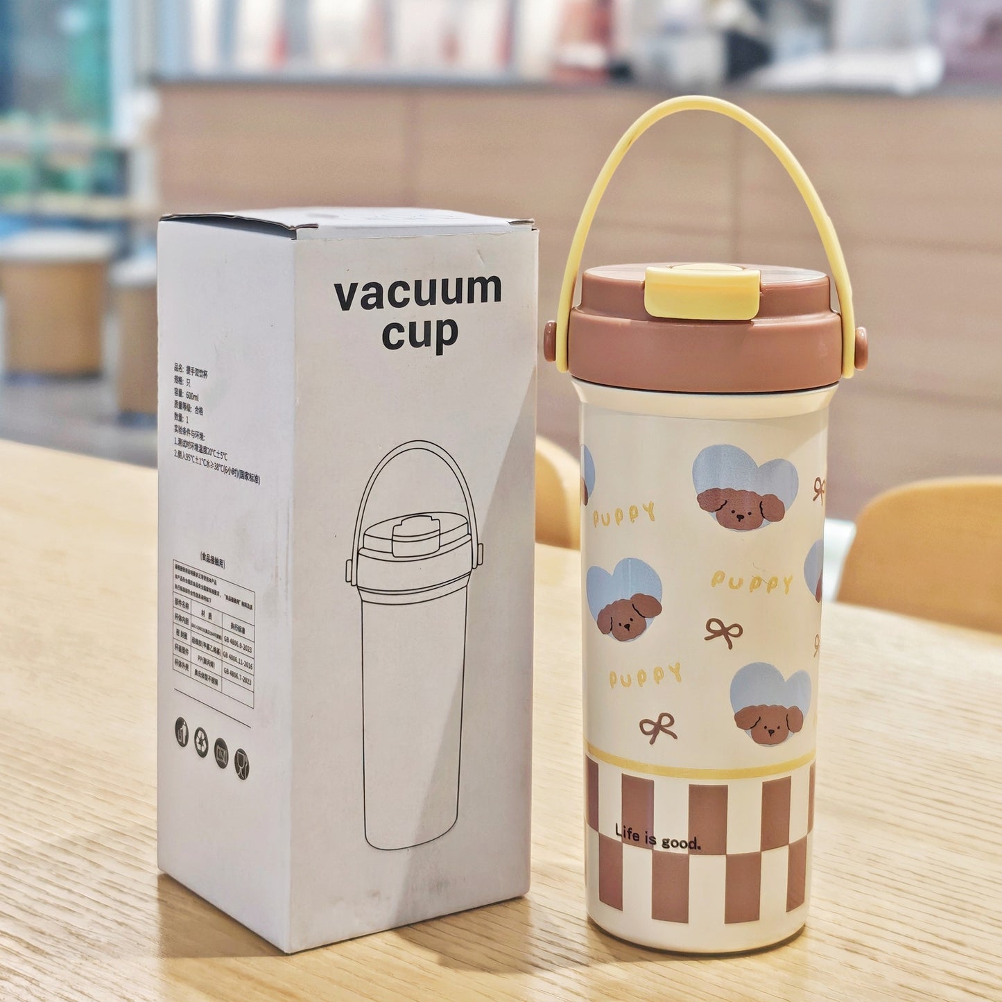 Cute Portable 600 ml Stainless Steel Insulated Thermal Vacuum Cup Tumbler Sri Lanka