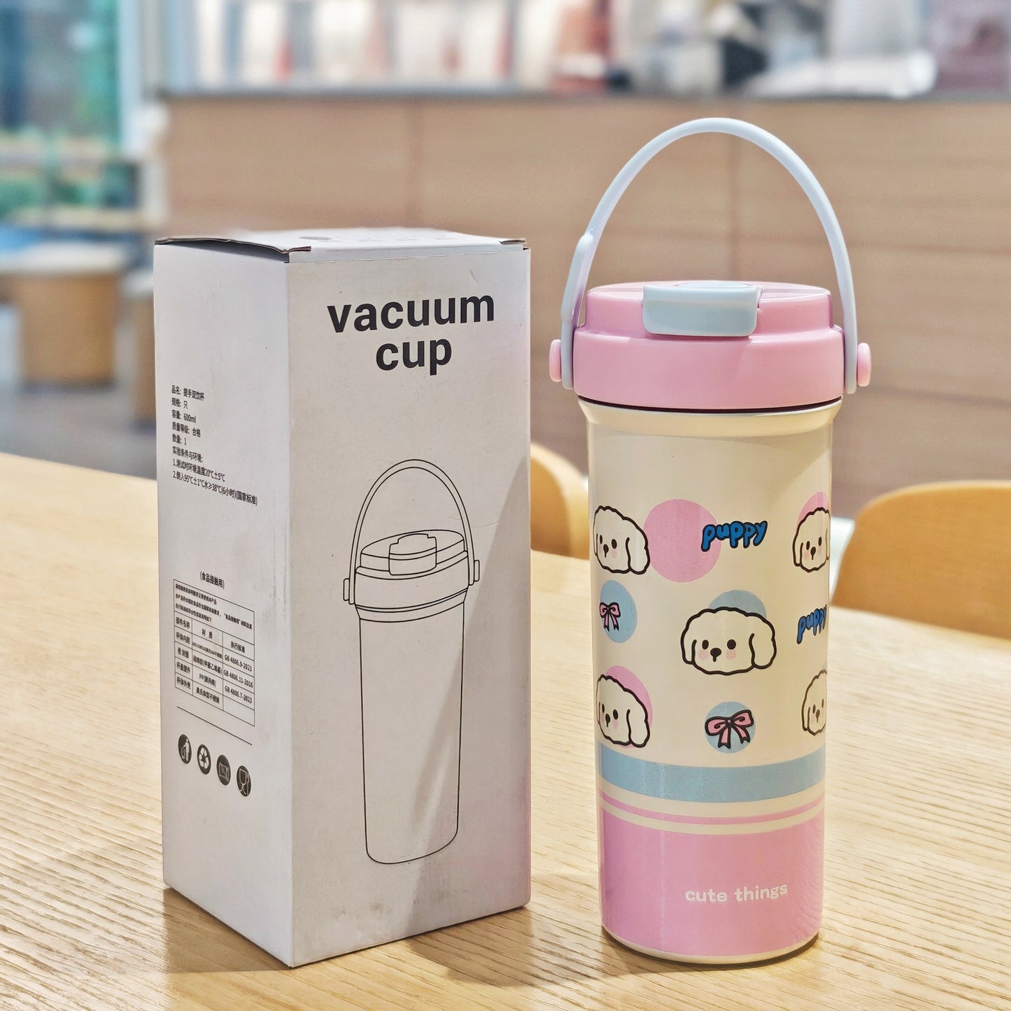 Cute Portable 600 ml Stainless Steel Insulated Thermal Vacuum Cup Tumbler Sri Lanka