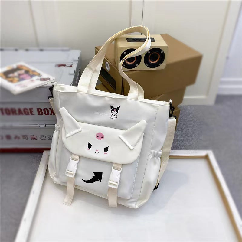 Girls Cute Korean Style Kuromi Shoulder Bag / Class Bag