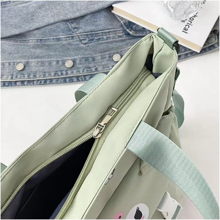 Girls Cute Korean Style Kuromi Shoulder Bag / Class Bag