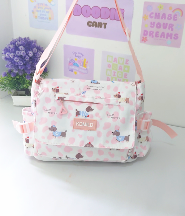 Girls Nylon Style Fashion Crossbody Shoulder Bag