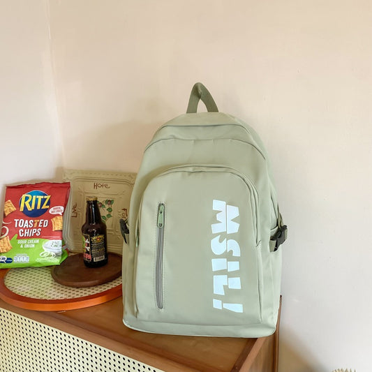 Simple College Style Premium Waterproof Trendy Student Backpack