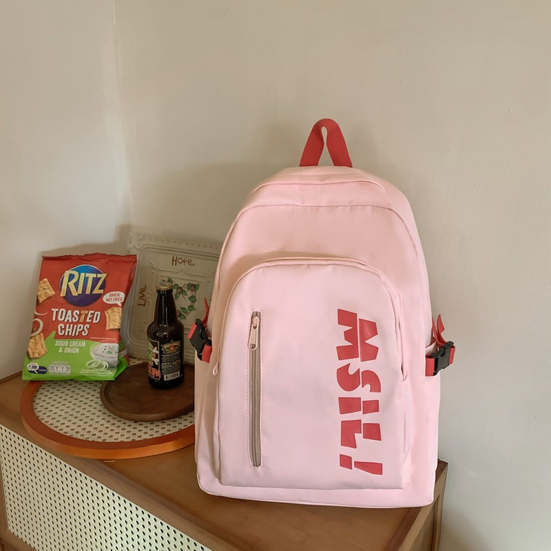 Simple College Style Premium Waterproof Trendy Student Backpack
