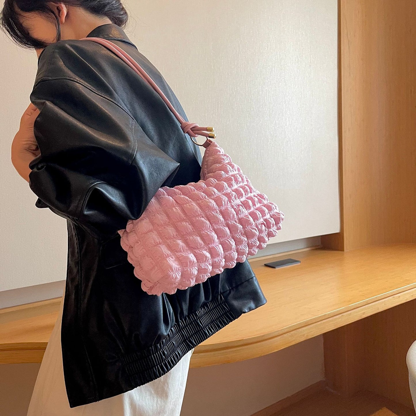Cloud Bubble Shoulder Style Fashion Handbag